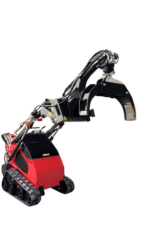 👉 Crawler Type SkidSteer Loader (Double-Cylinder · Log Grapple Edition)